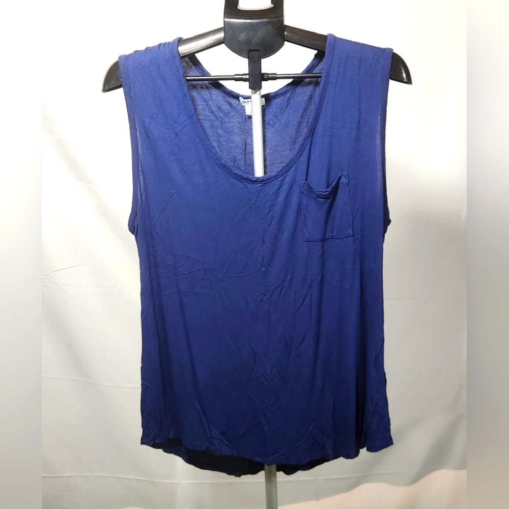 🛍 4/$20 🛍 Old Navy Women's Blue Tank Top-Size XL